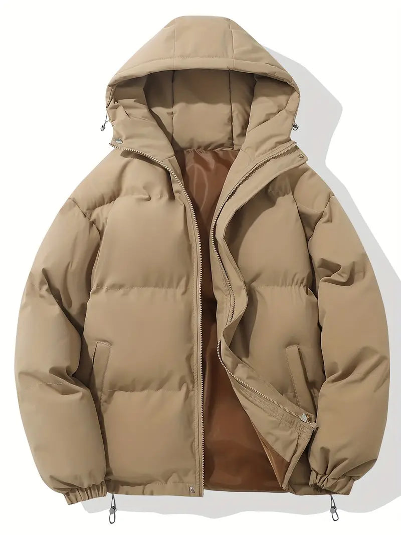 Stoere Heren Winter Donsjas met Capuchon