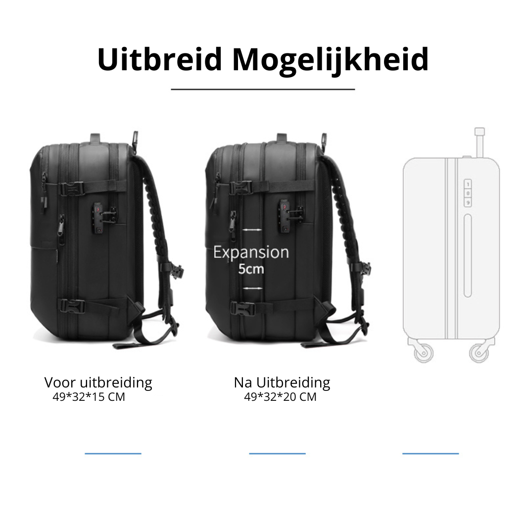 Traveler Vacuüm backpack Handbagage