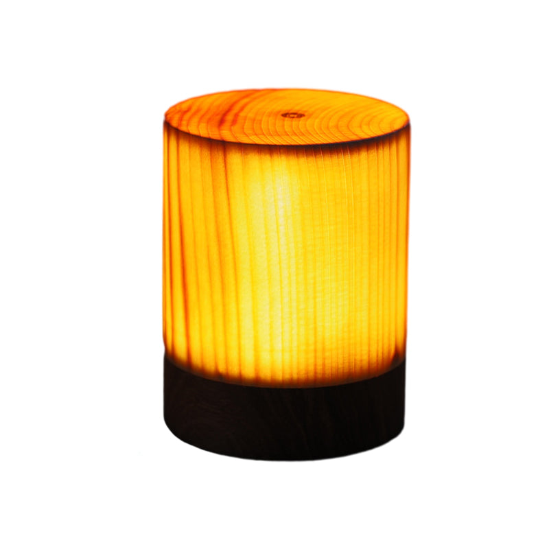 LED Tafellamp met Accu en Touch Control met houtlook