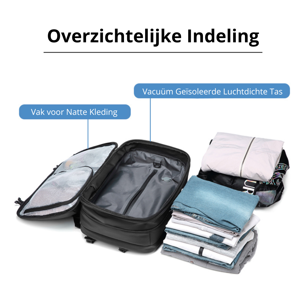 Traveler Vacuüm backpack Handbagage