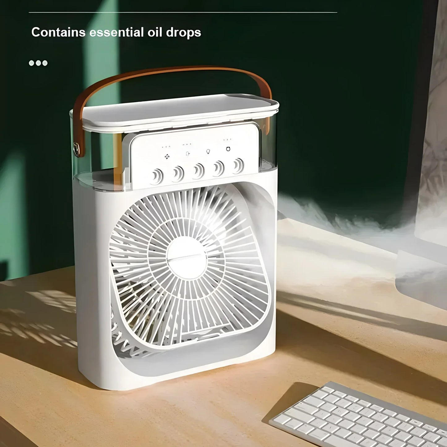 AirCooler Pro 3-in-1 Ventilator, Airconditioner en Luchtbevochtiger met LED Licht