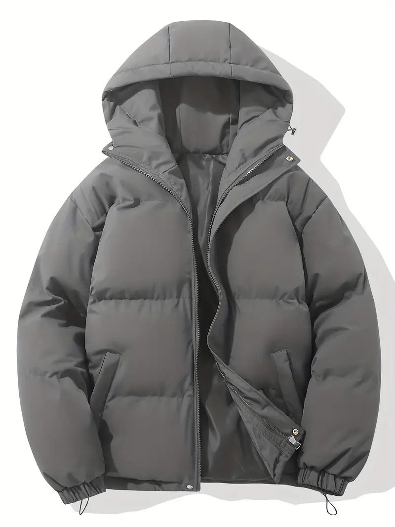Stoere Heren Winter Donsjas met Capuchon