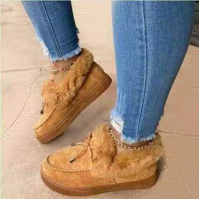 Warme Sloffen Met Bont Voor De Winter