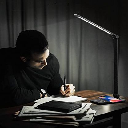 LED Bureau Lamp - Met Draadloze Oplader en Touch Control
