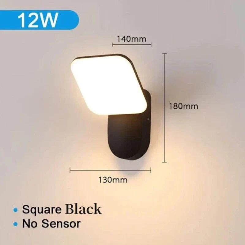 Buitenlamp met bewegingssensor